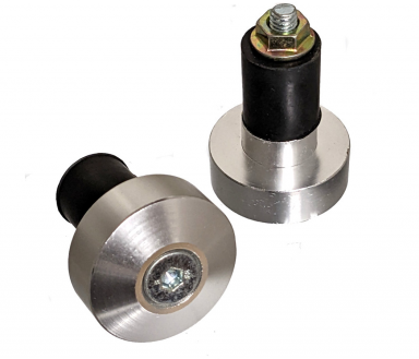 Oxford Bar Ends 7/8" Silver