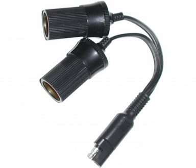 SAE To Dual Cigarette Socket Y-Splitter PAC-030