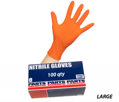 Parts Unlimited Heavy Duty Nitrile Gloves LG - Box of 100