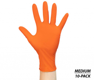 Parts Unlimited Heavy Duty Nitrile Gloves MD - 10-Pack