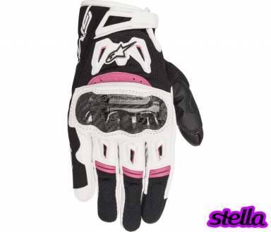 Alpinestars Stella SMX-2 Air Carbon V2 Gloves Black/White/Fuchsia