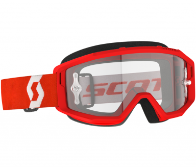 Scott Primal Goggle Red/White w/ Clear Lens