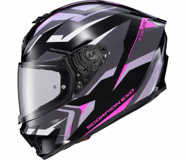 Scorpion EXO-R330 Helmet Saga Black/Pink/Purple