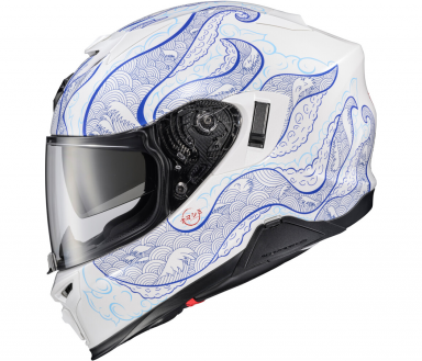 Scorpion EXO-T520 Helmet Nama-Shimi White/Blue