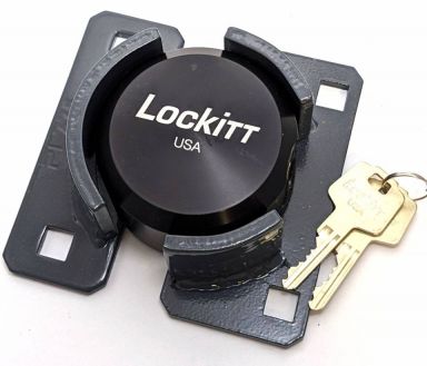 Lockitt PL775C Short Side Hasp with Puck Lock Combo