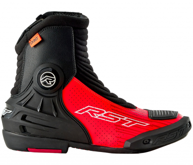 RST TracTech Evo D3O® Short Boot - Black/Fluo Red