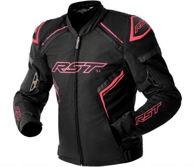 RST Women's S-1 D3O® Jacket Black/Pink Fluo