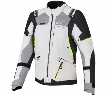 Alpinestars Stella Andes v4 Drystar Jacket - Grey/Black/Yellow Fluo