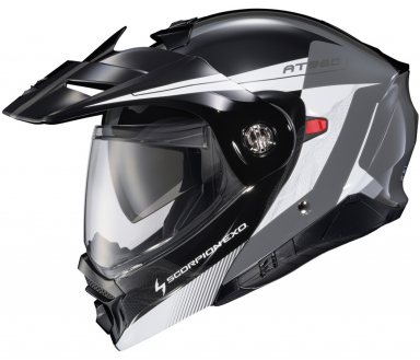 Scorpion EXO-AT960 Modular Helmet Topographic 2 Black/White/Grey