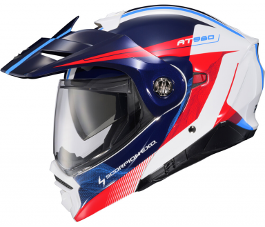 Scorpion EXO-AT960 Modular Helmet Topographic 2 Red/White/Blue