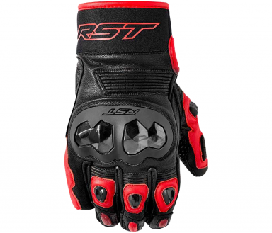 RST Freestyle 3 D3O® Gloves Black/Red Leather