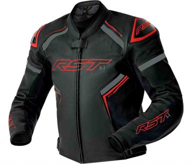 RST S-1 D3O® Leather Jacket Black/Grey/Red