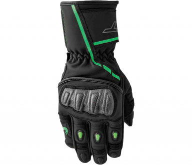 RST S-1 Gloves Black/Fluo Green Leather
