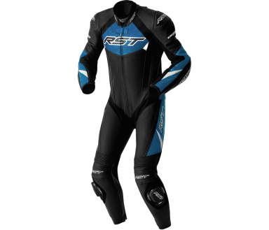 RST TracTech Evo D3O® Leather 1-Piece Suit Black/Blue