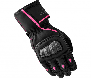 RST Women's S-1 Gloves Black/Pink Leather