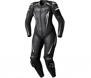 RST Women's TracTech Evo D3O® Leather 1-Piece Suit Black/White
