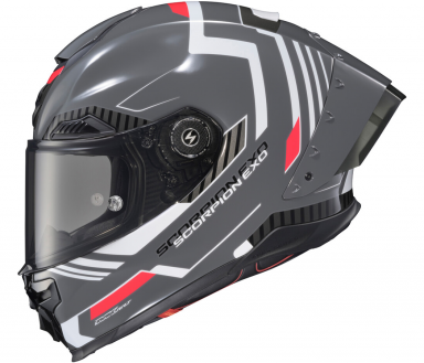 Scorpion Apex EXO-WARP Helmet Atarax Grey/White