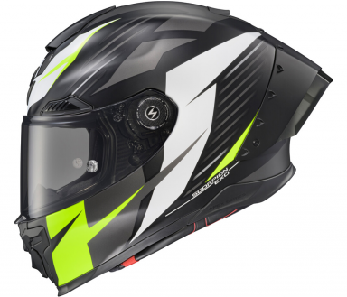 Scorpion Apex EXO-WARP Helmet Dilithium Black/White/Hi-Vis