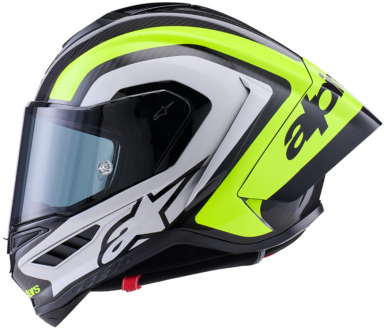 Alpinestars Supertech R10 Helmet 22.06 Arius Black/Silver/Yellow Fluo