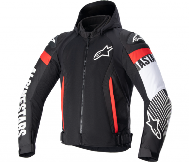 Alpinestars Zaca Air Jacket Black/White/Red Fluo