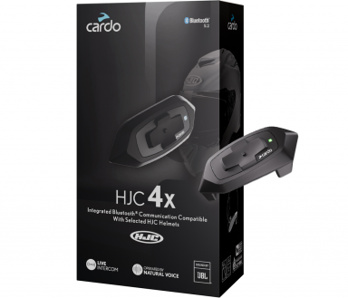 Cardo HJC 4x Audio Comm System - Single