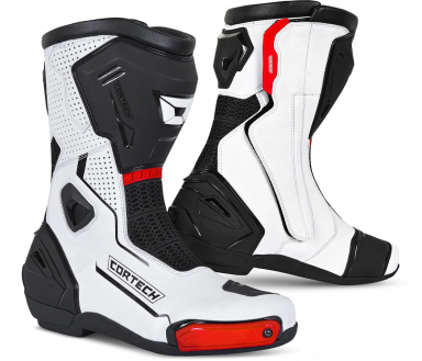 Cortech Revo RR Air Boots - White/Black
