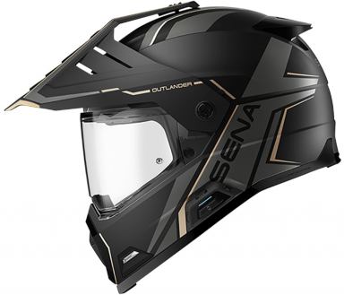 SENA Outlander Smart DS Helmet - Matte Black