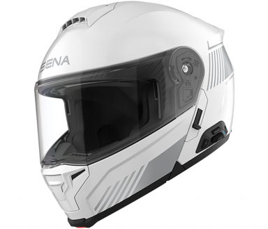 Sena Specter Smart Flip-Up Helmet - Gloss White