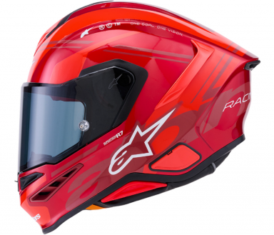 Alpinestars Supertech R7 Helmet A-Core Red/White