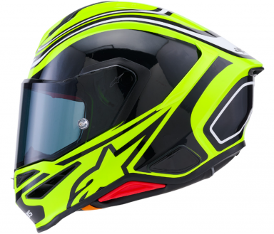 Alpinestars Supertech R7 Helmet Zeal Yellow Fluo/Black/White
