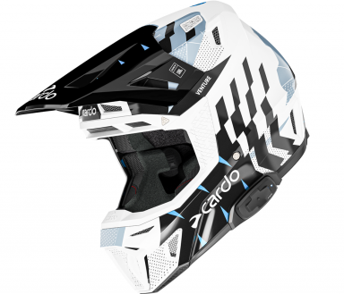 Cardo Venture Off-Road Helmet White/Black/Blue