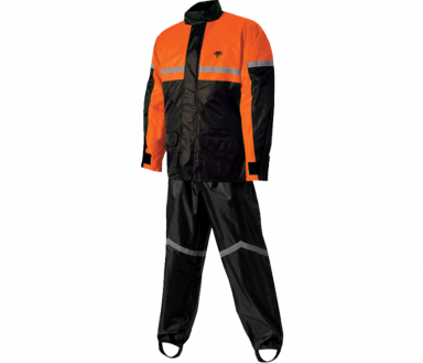 Nelson-Rigg Stormrider 2-Piece Rain Suit Orange/Black