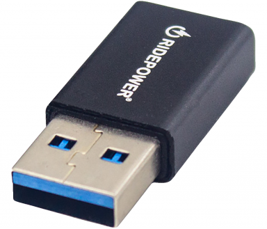 RidePower Male USB to Female USB-C Adapter