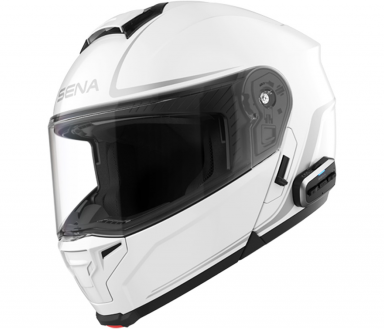 SENA Outrush 2 Flip-Up Helmet - Gloss White