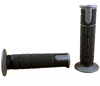 Woodcraft SB1 Motorcycle Grips Black/Grey 7/8"