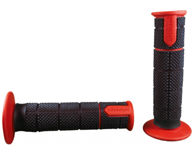 Woodcraft SB1 Motorcycle Grips Black/Red 7/8"