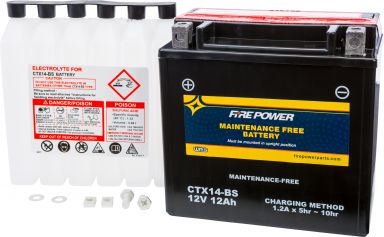 Fire Power AGM Battery CTX14 (YTX14 - GYZ16H )