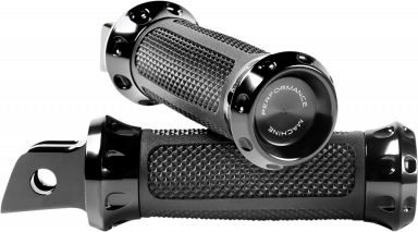 Black Overdrive Footpegs 0035-1243M-B for Harley Softail