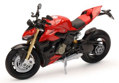 Ducati Streetfighter V4 Black/Red 1:12 Scale